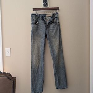 All Saints Spitalfields Vintage Distressed Denim Jeans 1-19-E16NN Size 26